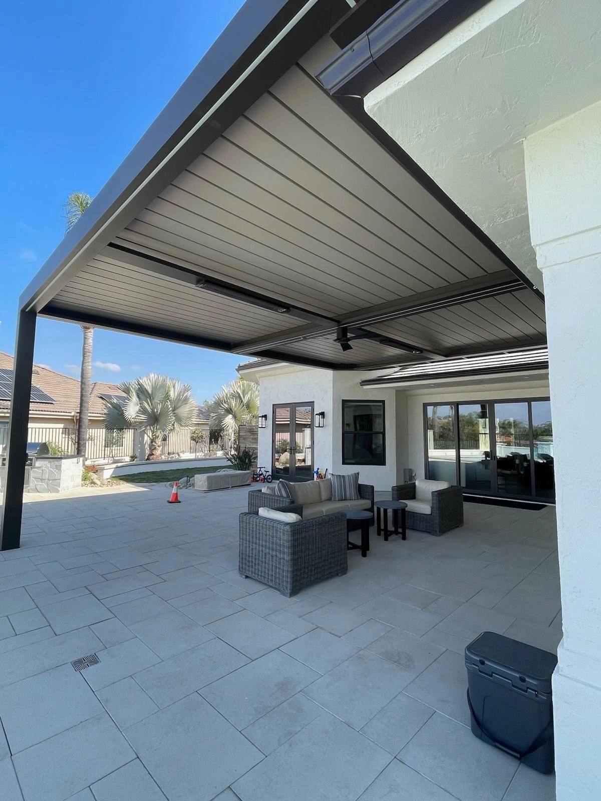 Patio cover construction project